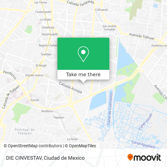 Mapa de DIE CINVESTAV