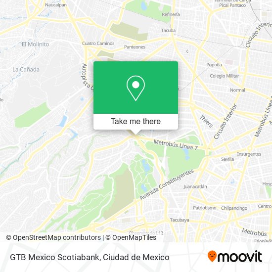 GTB Mexico Scotiabank map