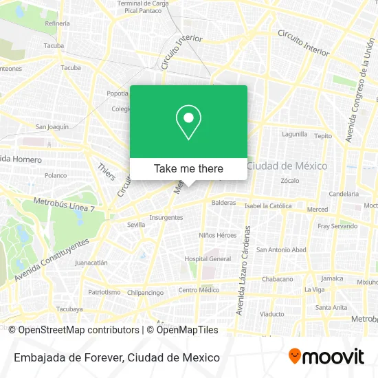 Embajada de Forever map