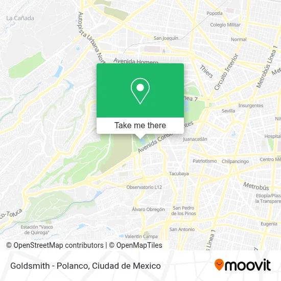 Goldsmith - Polanco map