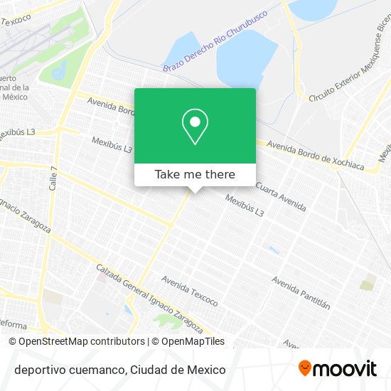 deportivo cuemanco map