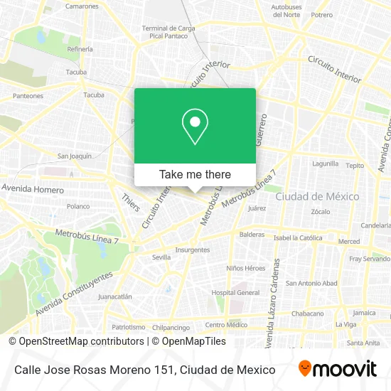 Calle Jose Rosas Moreno 151 map