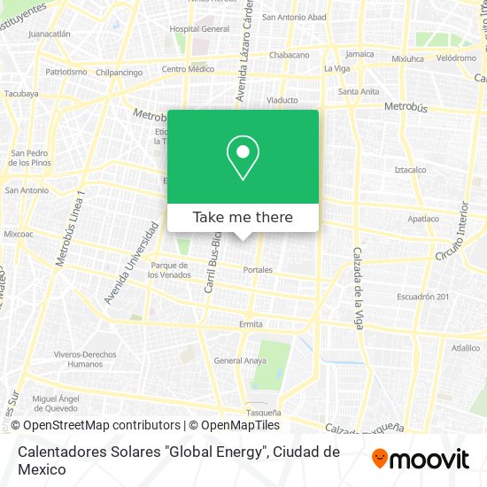 Calentadores Solares "Global Energy" map