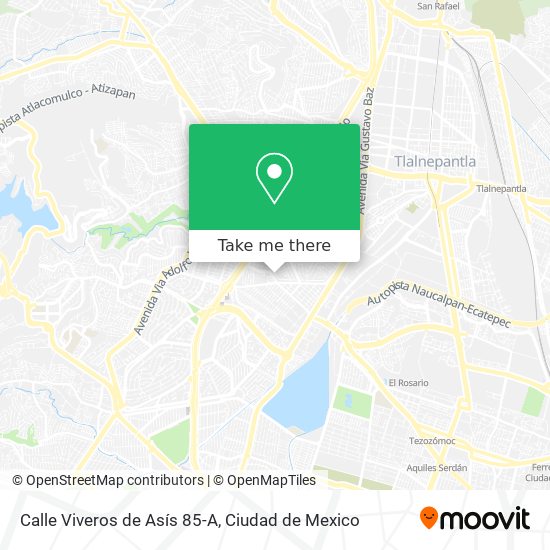 Calle Viveros de Asís 85-A map
