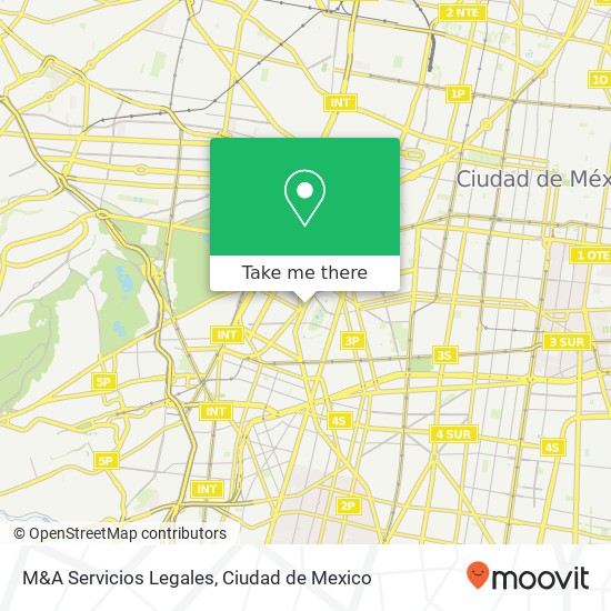 M&A Servicios Legales map
