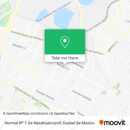 How to get to Normal Nº 1 De Nezahualcoyotl in Nezahualcóyotl by Bus or  Metro?
