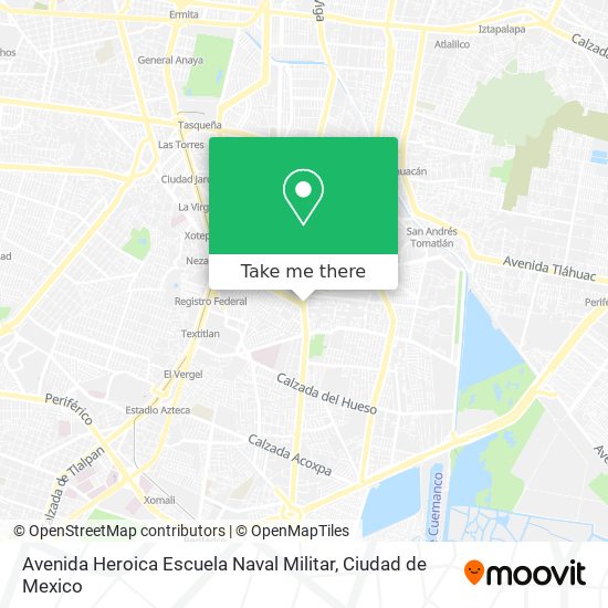 Avenida Heroica Escuela Naval Militar map