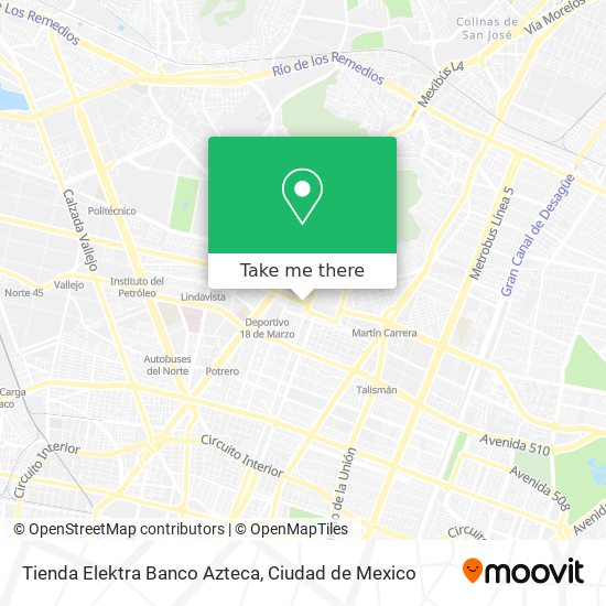 Tienda Elektra Banco Azteca map