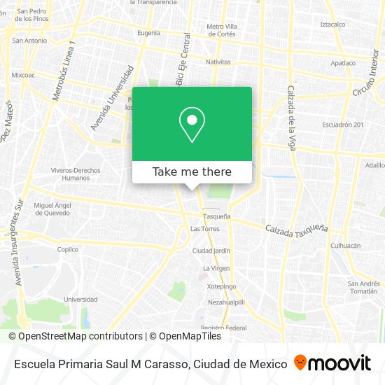 Escuela Primaria Saul M Carasso map