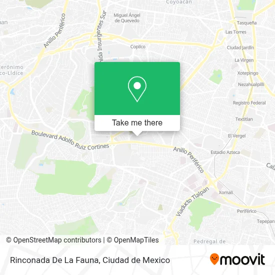 Rinconada De La Fauna map