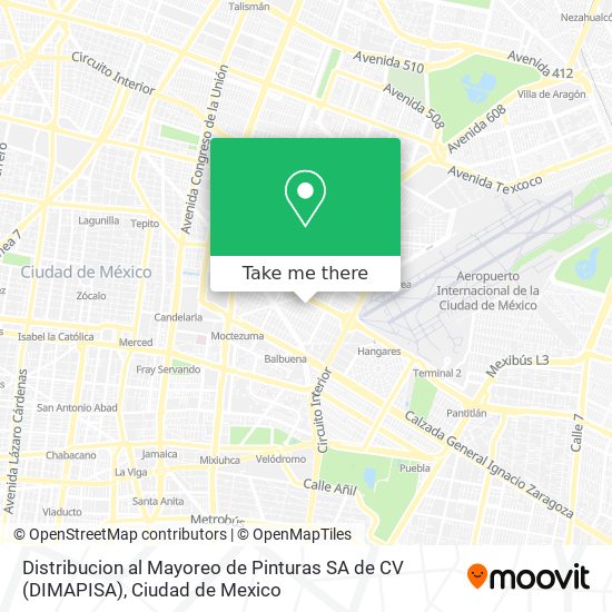 Distribucion al Mayoreo de Pinturas SA de CV (DIMAPISA) map