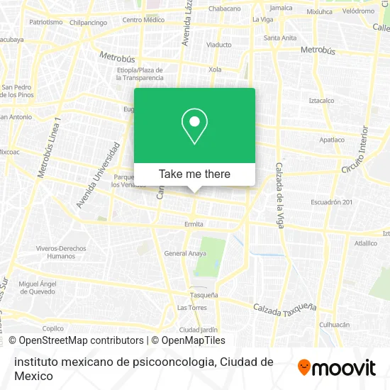 instituto mexicano de psicooncologia map
