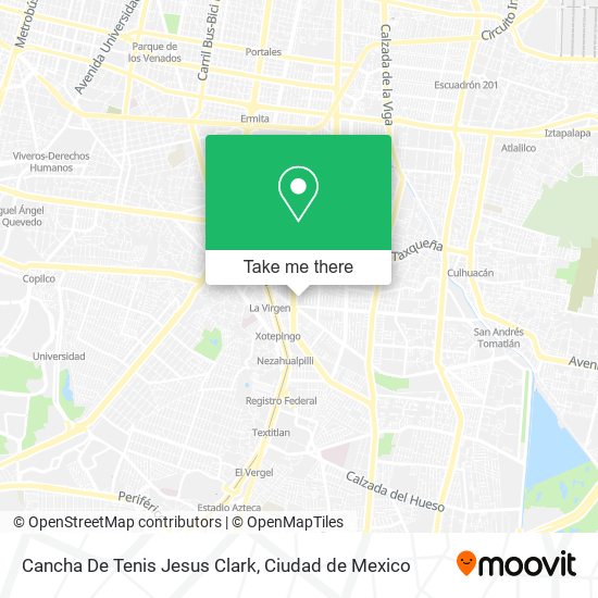 Cancha De Tenis Jesus Clark map