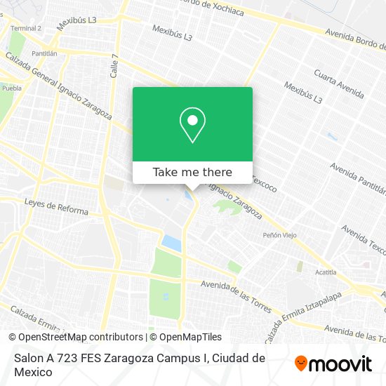 Salon A 723 FES Zaragoza Campus I map