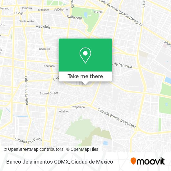 Mapa de Banco de alimentos CDMX