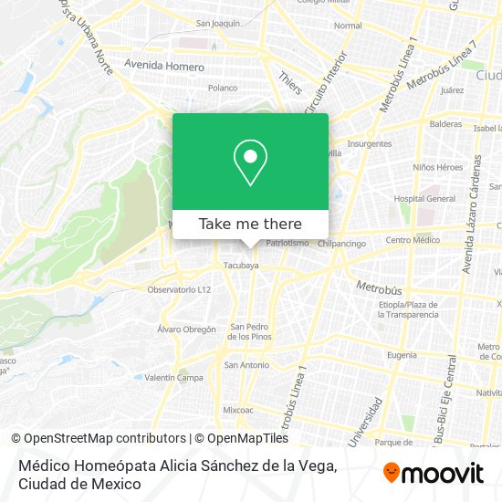 Médico Homeópata Alicia Sánchez de la Vega map