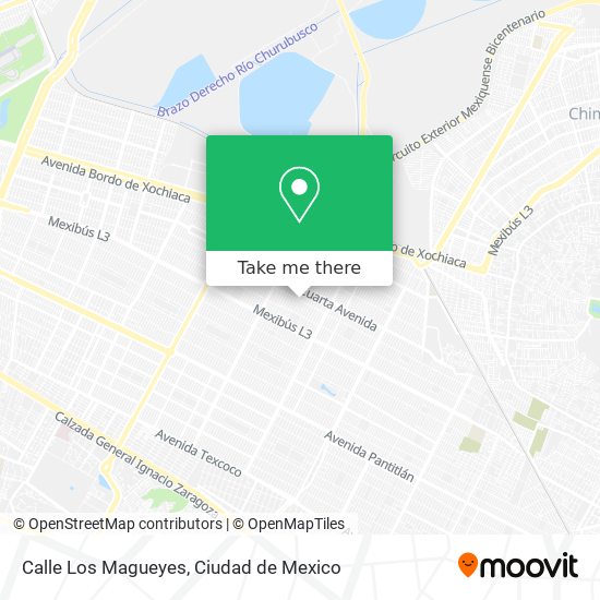 Calle Los Magueyes map