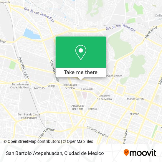 San Bartolo Atepehuacan map