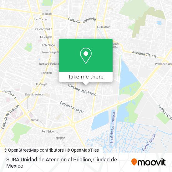SURA Unidad de Atención al Público map