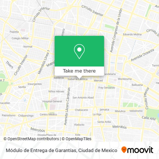 Módulo de Entrega de Garantías map