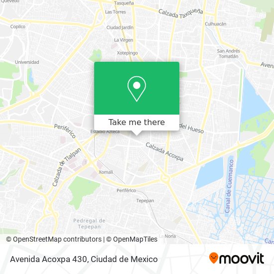 Avenida Acoxpa 430 map