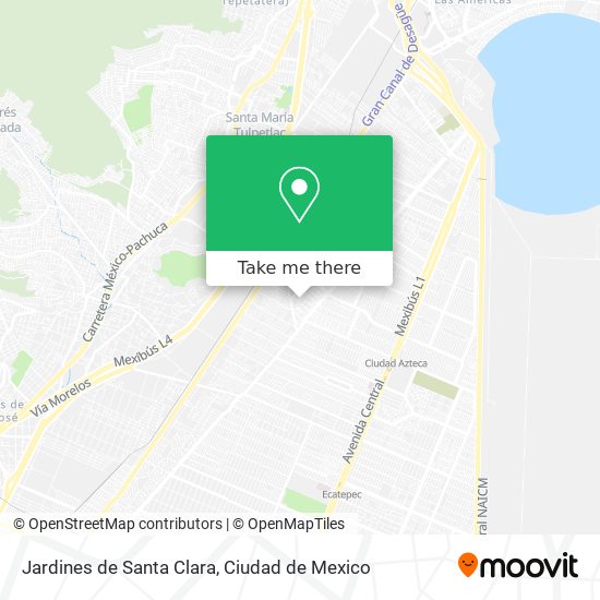 Jardines de Santa Clara map