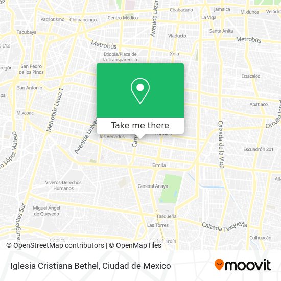 Mapa de Iglesia Cristiana Bethel