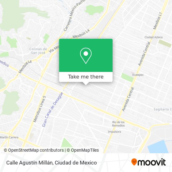Calle Agustín Millán map