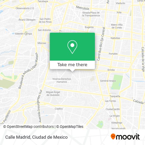 Calle Madrid map