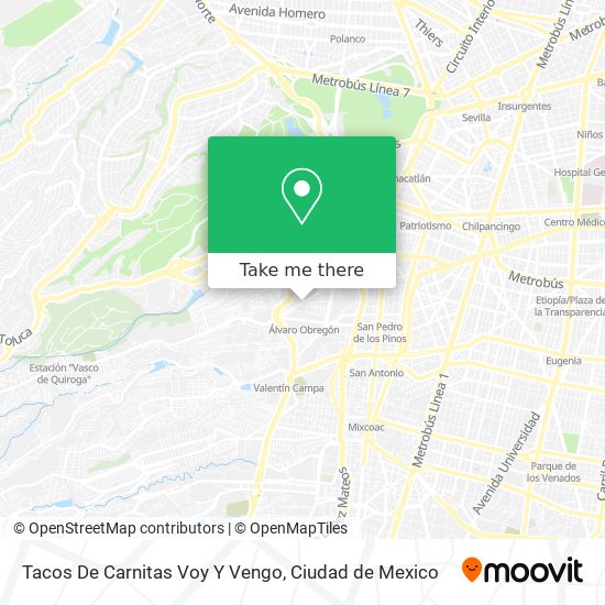 Tacos De Carnitas Voy Y Vengo map