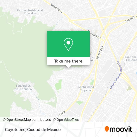 How to get to Coyotepec in Coacalco De Berriozábal by Bus?
