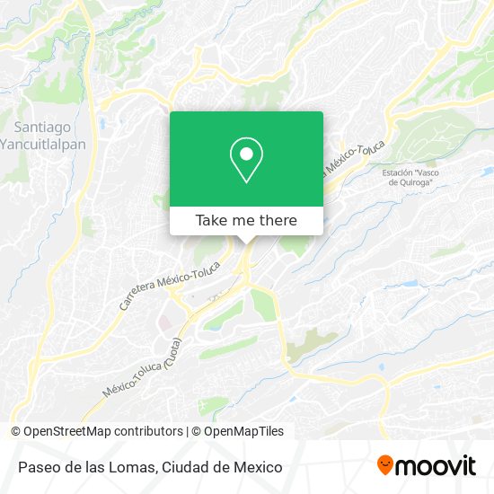 Mapa de Paseo de las Lomas