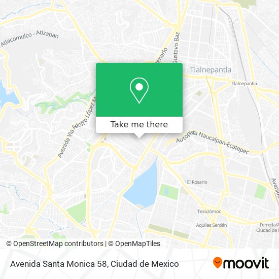 Mapa de Avenida Santa Monica 58