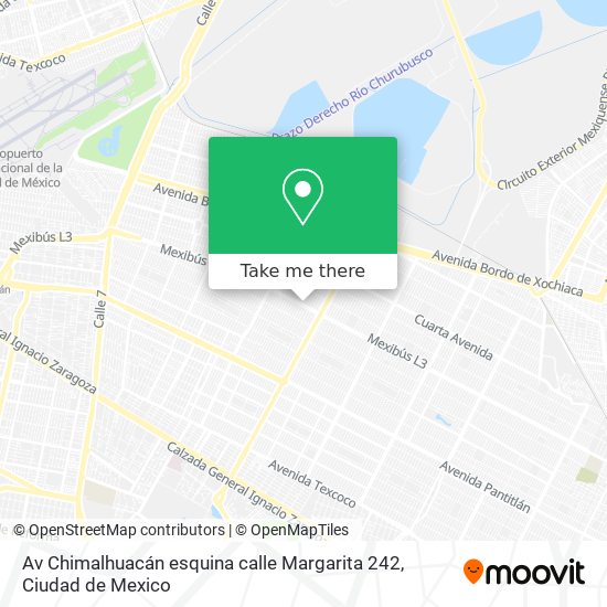 Av Chimalhuacán esquina calle Margarita 242 map