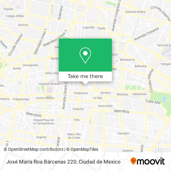 José María Roa Bárcenas 220 map