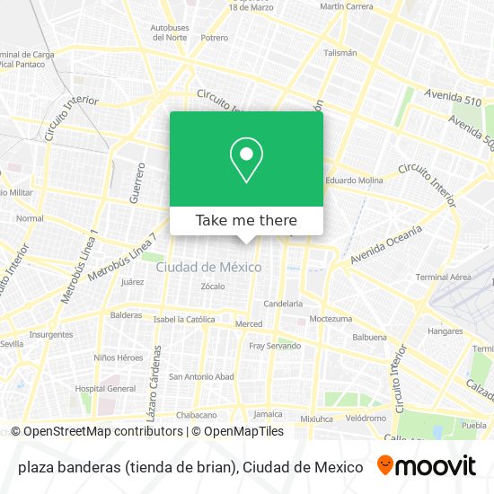 Mapa de plaza banderas (tienda de brian)