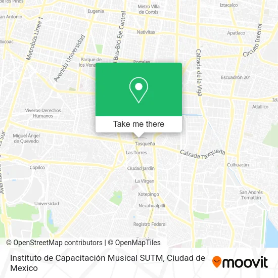 Instituto de Capacitación Musical SUTM map