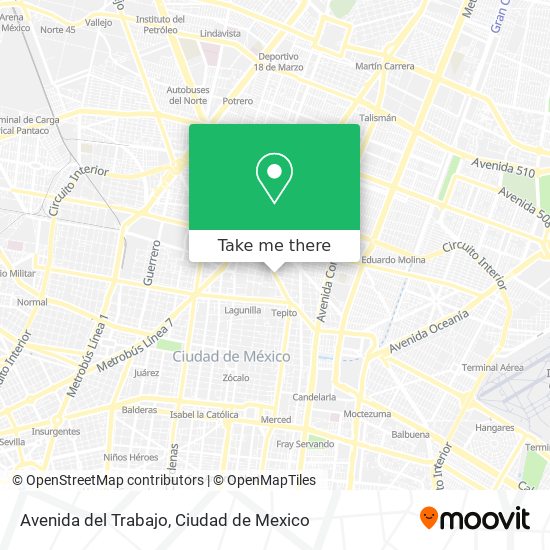 Mapa de Avenida del Trabajo