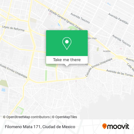 Filomeno Mata 171 map