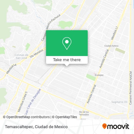 Mapa de Temascaltepec