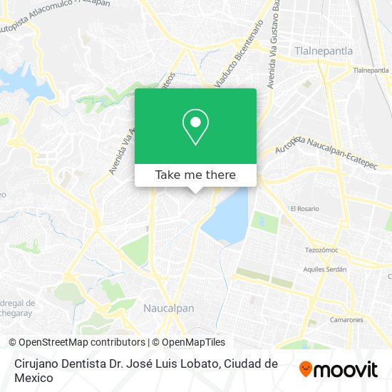 Mapa de Cirujano Dentista Dr. José Luis Lobato