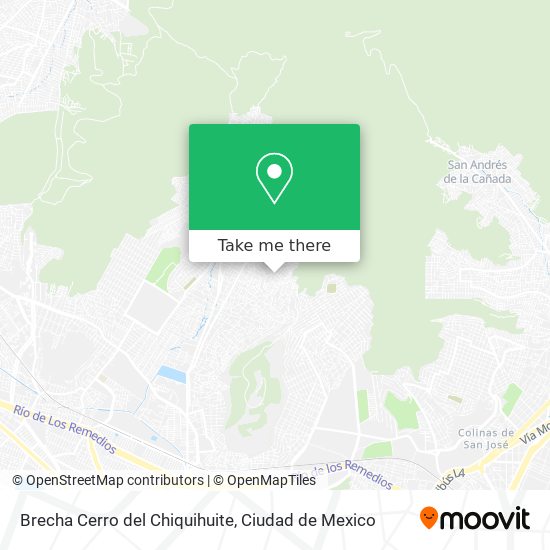 Brecha Cerro del Chiquihuite map