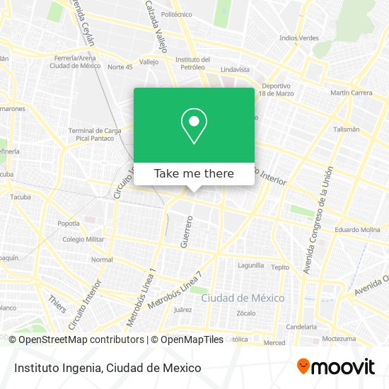 Mapa de Instituto Ingenia