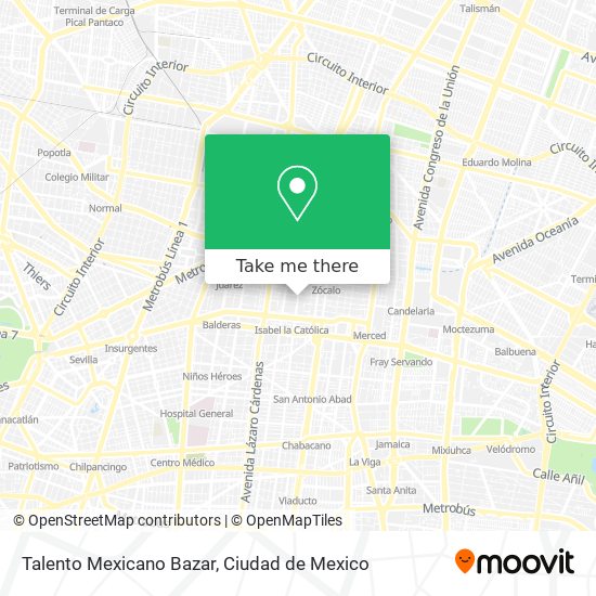 Talento Mexicano Bazar map