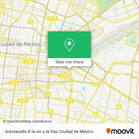 Autolavado A la vío a la Vao map