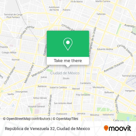 República de Venezuela 32 map