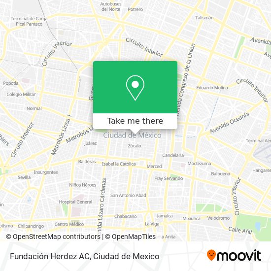 Mapa de Fundación Herdez AC