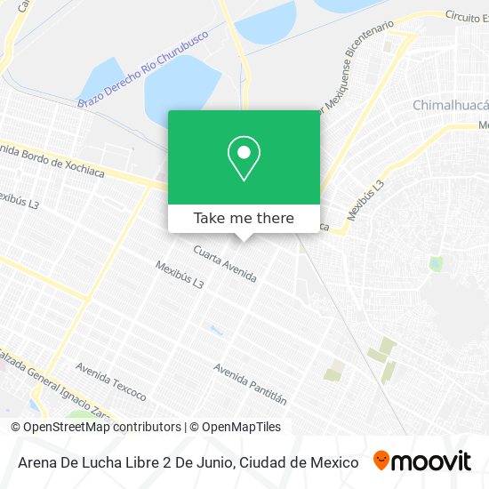 Arena De Lucha Libre 2 De Junio map