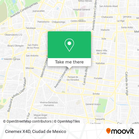 Cinemex X4D map