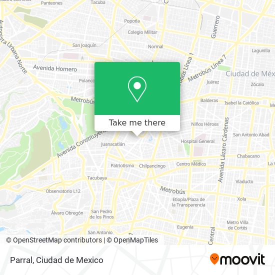 Mapa de Parral